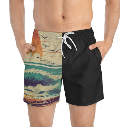 Blue Ridge Shoreline Co. Surfer Swim Trunks - Part of the Retro Swell Collection