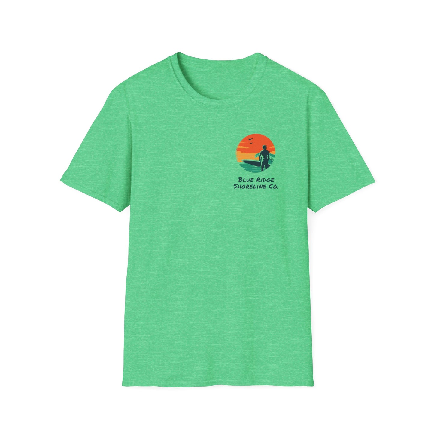 Blue Ridge Shoreline Co. Green Surf T-Shirt - Part of the Retro Swell Collection