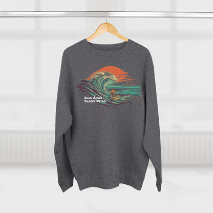 Blue Ridge Shoreline Co. Surfing Sunset Crewneck - Part of the Retro Swell Collection