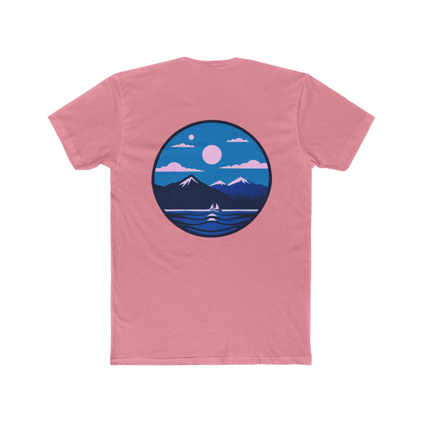 Blue Ridge ShoreLine Co. Pink and Blue Mountain Top T-Shirt