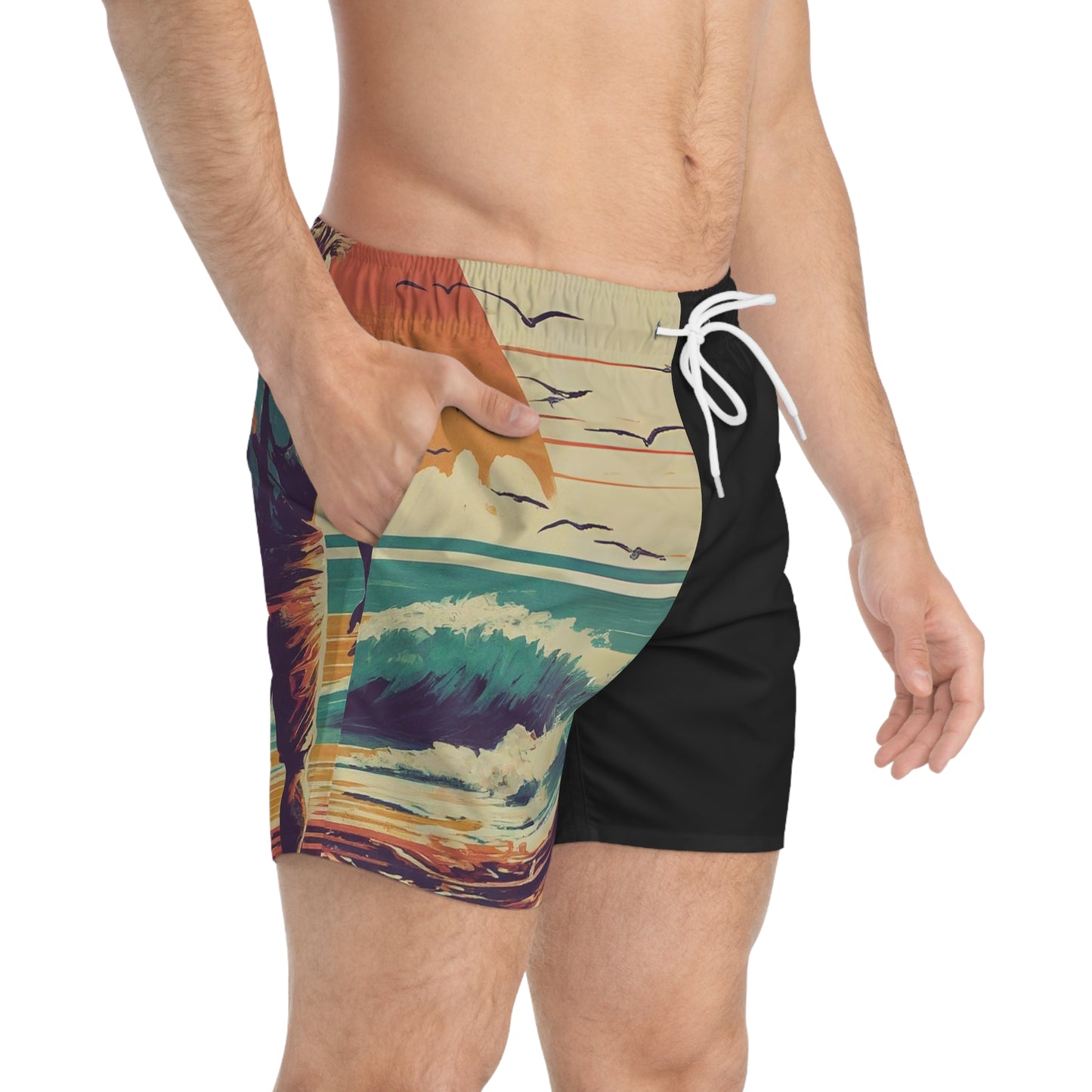 Blue Ridge Shoreline Co. Surfer Swim Trunks - Part of the Retro Swell Collection