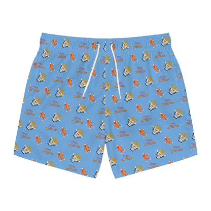 Light Blue Avenue Dogs Swim Trunks